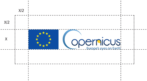 Copernicus logo with surrounded area